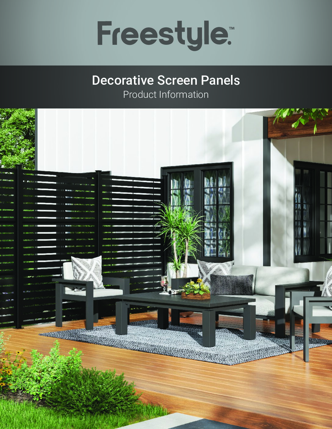 Freestyle Decorative Screen Panel Sell Sheet