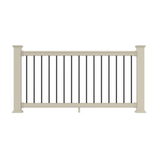 Bella Premier with Black Round Aluminum Balusters