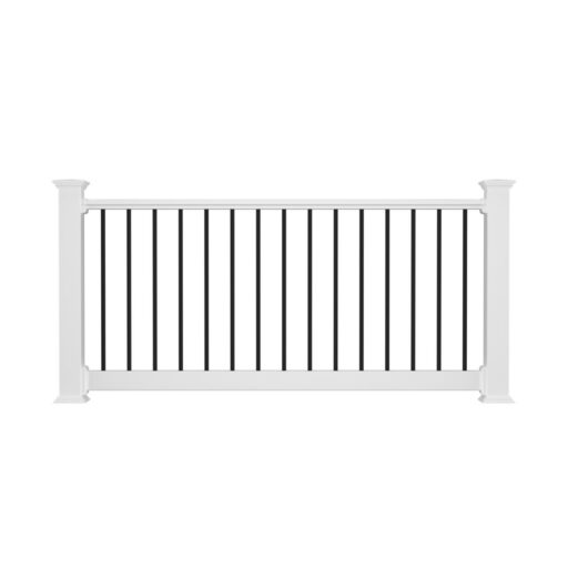 Endurance® Original Rail™ with Black Round Aluminum Balusters