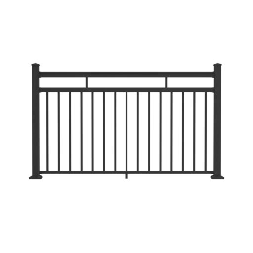 Avalon® with Square Balusters and 2-to-3 Rail Adapter