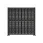 Full Privacy Panel with Decorative Screen Panel Top/Bottom