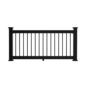 Balaustres ronds en aluminium noir