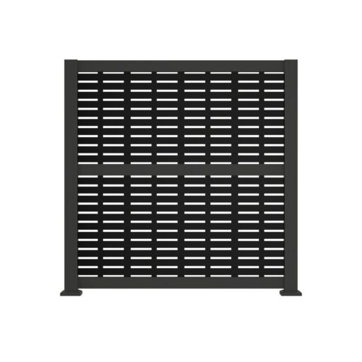 Privacy Rail™ Full Privacy Panel with Decorative Screen Panel Top/Bottom