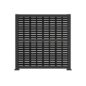 Full Privacy Panel with Decorative Screen Panel Top/Bottom
