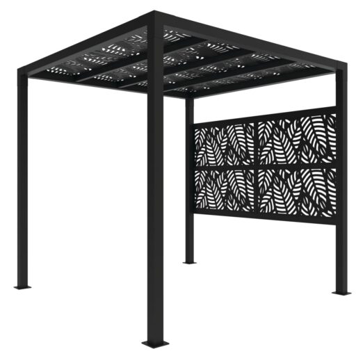 Pergola de 8′ x 8′ avec module mural simple