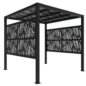 Pergola 8' x 8' avec accessoire double mur