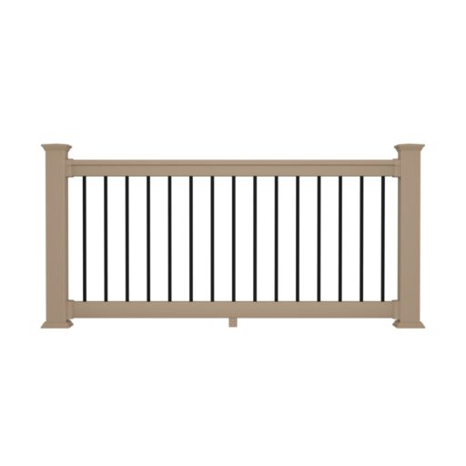 Finyl Line™ with Black Round Aluminum Balusters
