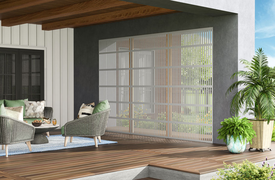 Contemporary Lattice in White