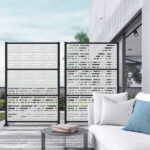 Frame Kit with Morse Decorative Screen Panels in White