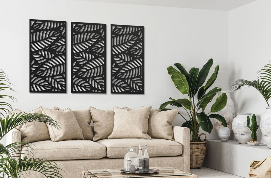 Sanibel Decorative Screen Panels in Black